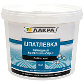 Шпатлевка латекс финишная выравнивающая для гипсокартона Лакра 9кг