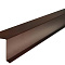  Фронтонная планка 115-90 RAL 8017 шоколад L=2м 