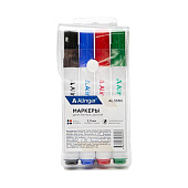  Набор маркеров перманентных 4цв Alingar, 2 мм, AL5530 