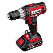Дрель-шуруповерт аккумуляторная ЗУБР ДШЛ-185-22, 18В Li-ion, 40Нм, 2 АКБ (2Ач), кейс Дрель-шуруповерт аккумуляторная ЗУБР ДШЛ-185-22, 18В Li-ion, 40Нм, 2 АКБ (2Ач), кейс