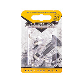 Стеклодержатель Г-обр.d5 мм прозр.(8 шт) "Element" Стеклодержатель Г-обр.d5 мм прозр.(8 шт) "Element"