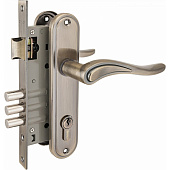 Замок врезной с ручкой 102/3 AB бронза 4кл. АЛЛЮР Замок врезной с ручкой 102/3 AB бронза 4кл. АЛЛЮР