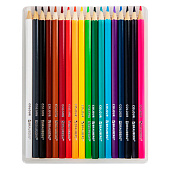  Карандаши цветные 18цв мягкие BRAUBERG АКАДЕМИЯ шестигранные, натуральное дерево, 181865 