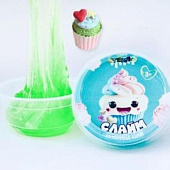 Слайм Стекло, 50 гр, десертная серия, зеленый, с игрушкой, 00-00512548 Слайм Стекло, 50 гр, десертная серия, зеленый, с игрушкой, 00-00512548