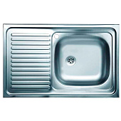  Мойка накладная 80х50см 0,4мм матовая ПРАВАЯ V-402 РМС 