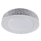  Светильник потолочный LED LOFT СЛЛ 55Вт 3К/4К/6,5К (388х88) круг белый S=25м2 /LEEK 