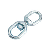 Вертлюг петля-петля 6мм, 1шт, цинк Вертлюг петля-петля 6мм, 1шт, цинк