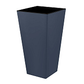 Кашпо напольное "London Cube" 300х300мм 19/34л h564мм Вулканический серый IG780411026 Кашпо напольное "London Cube" 300х300мм 19/34л h564мм Вулканический серый IG780411026