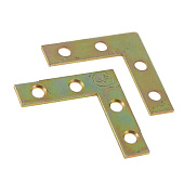 Уголок оконный 40х40х10х1,8мм, желтый цинк Уголок оконный 40х40х10х1,8мм, желтый цинк