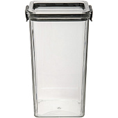 Контейнер с крышкой "два замка", Д90 Ш90 В184, 1300 мл, прозрачный Muj-12 Контейнер с крышкой "два замка", Д90 Ш90 В184, 1300 мл, прозрачный Muj-12