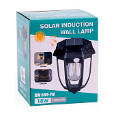  Фонарь садовый настенный 16х12х12см солн бат 3режима датч движ арт.274521 