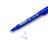 Маркер перманентный, синий, 0,5-1мм, двухсторонний Маркер перманентный, синий, 0,5-1мм, двухсторонний