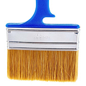 Кисть плоская Лаки 100х12мм, синтетическая щетина, синяя пластиковая ручка, АКОР Кисть плоская Лаки 100х12мм, синтетическая щетина, синяя пластиковая ручка, АКОР