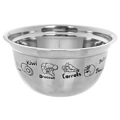 Миска из нержавеющей стали 1,7л 20х9,7см 312-1329 Миска из нержавеющей стали 1,7л 20х9,7см 312-1329