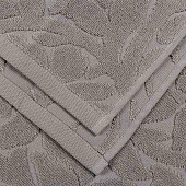  Полотенце махровое 50х90 см, жаккард, серое, П-95 