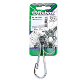 Карабин с вертлюгом оцинк. 90 мм (1 шт) Карабин с вертлюгом оцинк. 90 мм (1 шт)