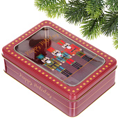 Банка жестяная "Щелкунчик" 19х13х5,7см 894-394 Банка жестяная "Щелкунчик" 19х13х5,7см 894-394