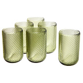 Набор стаканов 360мл "Cristal" 6шт, зеленый 312-1439 Набор стаканов 360мл "Cristal" 6шт, зеленый 312-1439