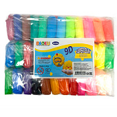 Пластилин супер лёгкий застывающий 36 цветов со стеками, 310 гр, пакет, 6003 Пластилин супер лёгкий застывающий 36 цветов со стеками, 310 гр, пакет, 6003