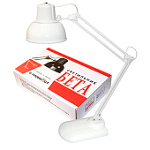 Светильник настольный 60Вт Е27 ННБ37-60-160 белый/черный /Бета-К+ Светильник настольный 60Вт Е27 ННБ37-60-160 белый/черный /Бета-К+