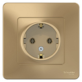 Розетка 1-м СП BLANCA 16А 250В с/з титан SchE BLNRS001014 Розетка 1-м СП BLANCA 16А 250В с/з титан SchE BLNRS001014