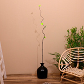  Интерьерный декор из бамбука, цветы пластик 200 см салатовый   7779953 