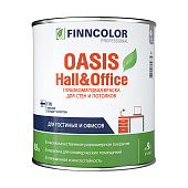  Краска моющаяся Finncolor OASIS HALL &amp; OFFICE 4 База A 0,9л. 