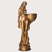 Кашпо "Девушка в платье" 23х36х84см бронза 3808087 Кашпо "Девушка в платье" 23х36х84см бронза 3808087