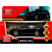 Машина инерционная Технопарк 12 см BMW X6 металл черный, X6-12-BK /342357