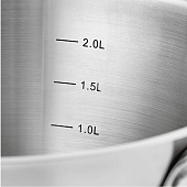 Кастрюля c крышкой 20х9,5 см. 2,9 л. нерж. сталь Тофу / Toffee Es TOFL20BE101