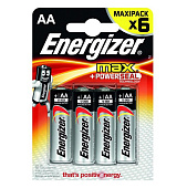  Батарейка AA 6шт/Energizer MAX 
