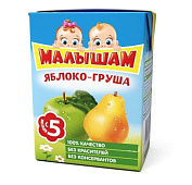 Фрутоняня Малышам яблочно-грушевый Нектар 0,2л