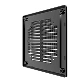 Решетка вентиляционная черная 150х150 сетка 1515Р Black