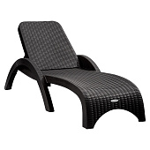  Лежак RATTAN пластик 73х187х44 (антрацит) 250 кг 