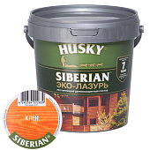 Защит. декор. покрытие HUSKY SIBERIAN ЭКО-ЛАЗУРЬ клен 0,9л Защит. декор. покрытие HUSKY SIBERIAN ЭКО-ЛАЗУРЬ клен 0,9л