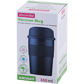 Термокружка 360 мл из нержавеющей стали с TPR вставкой 2049 Термокружка 360 мл из нержавеющей стали с TPR вставкой 2049