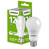Лампа LED 12Вт Е27, груша, 4000К нейтр. бел. GENERICA Лампа LED 12Вт Е27, груша, 4000К нейтр. бел. GENERICA