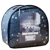 Комплект постельного белья с одеялом 2 спальный Cleo Notte Bianca сатин 22/007-NBO Комплект постельного белья с одеялом 2 спальный Cleo Notte Bianca сатин 22/007-NBO