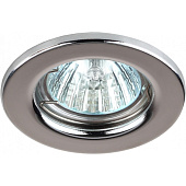 Светильник точечный встраиваемый под лампу GU5.3 ST1 50Вт круг хром MR16 (d80/монтажн d60) /ЭРА Светильник точечный встраиваемый под лампу GU5.3 ST1 50Вт круг хром MR16 (d80/монтажн d60) /ЭРА