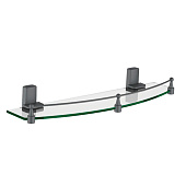 Полка с ограничителем одинарная графит A12510AT-4 Accoona Полка с ограничителем одинарная графит A12510AT-4 Accoona