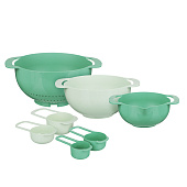 Набор кухонный 7 в 1 дуршлаг,мерные миски,ложки мерные 861-485 Набор кухонный 7 в 1 дуршлаг,мерные миски,ложки мерные 861-485