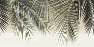  Декор 24.9х50 Дель маре ветки пальмы на белом зел ВС9ДМ001/ DWU09DLM001 /УралКерамика 
