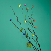 Интерьерный декор из бамбука, цветы пластик 200 см оранжевый 7779958 Интерьерный декор из бамбука, цветы пластик 200 см оранжевый 7779958