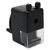 Точилка Silwerhof, с контейнером, пластиковая, черная, 194013/1192349 Точилка Silwerhof, с контейнером, пластиковая, черная, 194013/1192349