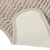 Коврик для туалета 45х45 Шенилл бежевый микрофибра 71418 12 Коврик для туалета 45х45 Шенилл бежевый микрофибра 71418 12