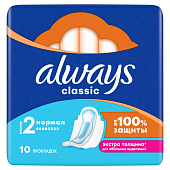  Женские гигиенические прокладки ALWAYS Classic Normal Single 10шт 