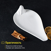  Блюдо фарфоровое Magistro «Лебедь», 34х19 см, белый 4177918 