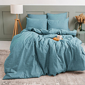 Простыня на резинке Цвет Эмоций, 200х200х20 см, поплин, серо-голубой текстура Простыня на резинке Цвет Эмоций, 200х200х20 см, поплин, серо-голубой текстура