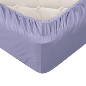 Простыня на резинке 140х200 сатин фиолетовый Простыня на резинке 140х200 сатин фиолетовый