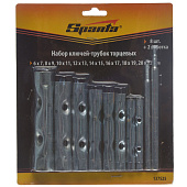 Набор ключей-трубок торцевых, 6 - 22 мм, вороток, оцинкованные, 9 шт.// Sparta Набор ключей-трубок торцевых, 6 - 22 мм, вороток, оцинкованные, 9 шт.// Sparta